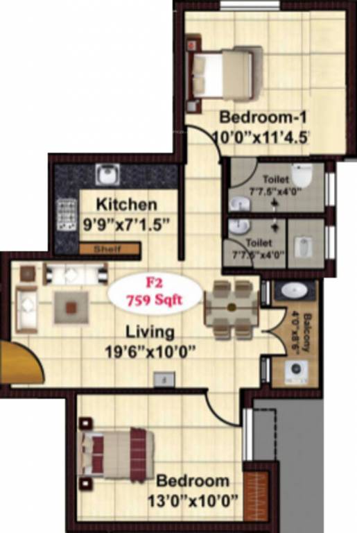JKB Sesha Enclave (2BHK+2T (926 sq ft) 926 sq ft) JKB Sesha Enclave (2BHK+2T (926 sq ft) 926 sq ft)