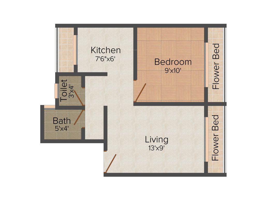 Future Aangan (1BHK+1T (610 sq ft) 610 sq ft)