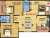 MBM Kamalanand Residency (2BHK+2T (1,188 sq ft) Pooja Room 1188 sq ft)