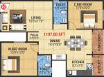 MBM Kamalanand Residency (2BHK+2T (1,197 sq ft) Pooja Room 1197 sq ft) MBM Kamalanand Residency (2BHK+2T (1,197 sq ft) Pooja Room 1197 sq ft)