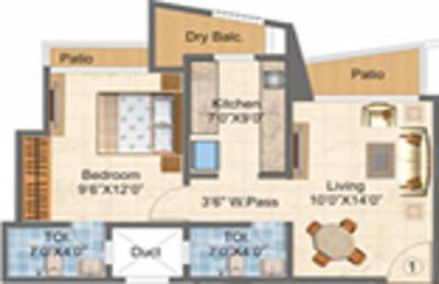 GNC Shree Shashwat II (1BHK+2T (645 sq ft) 645 sq ft)