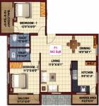 JKB Maples Park (2BHK+2T (1,151 sq ft) 1151 sq ft)