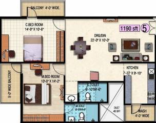 Keystone Properties Anjan Blossom (2BHK+2T (1,190 sq ft) 1190 sq ft) Keystone Properties Anjan Blossom (2BHK+2T (1,190 sq ft) 1190 sq ft)