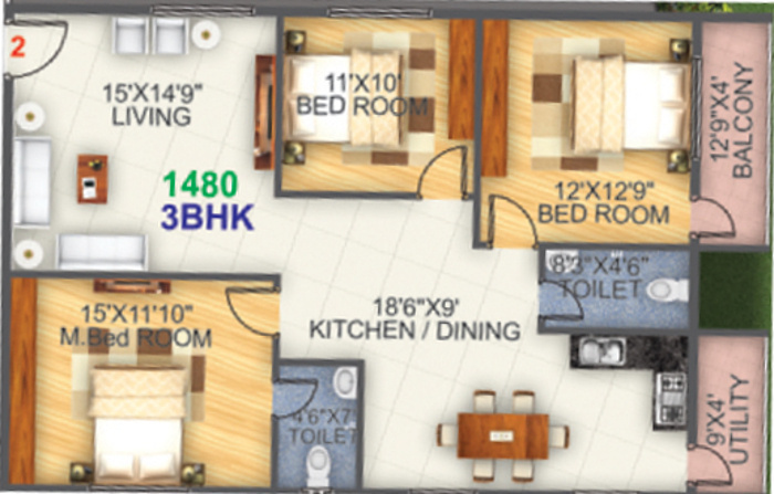 sun blossom Floor Plan Floor Plan