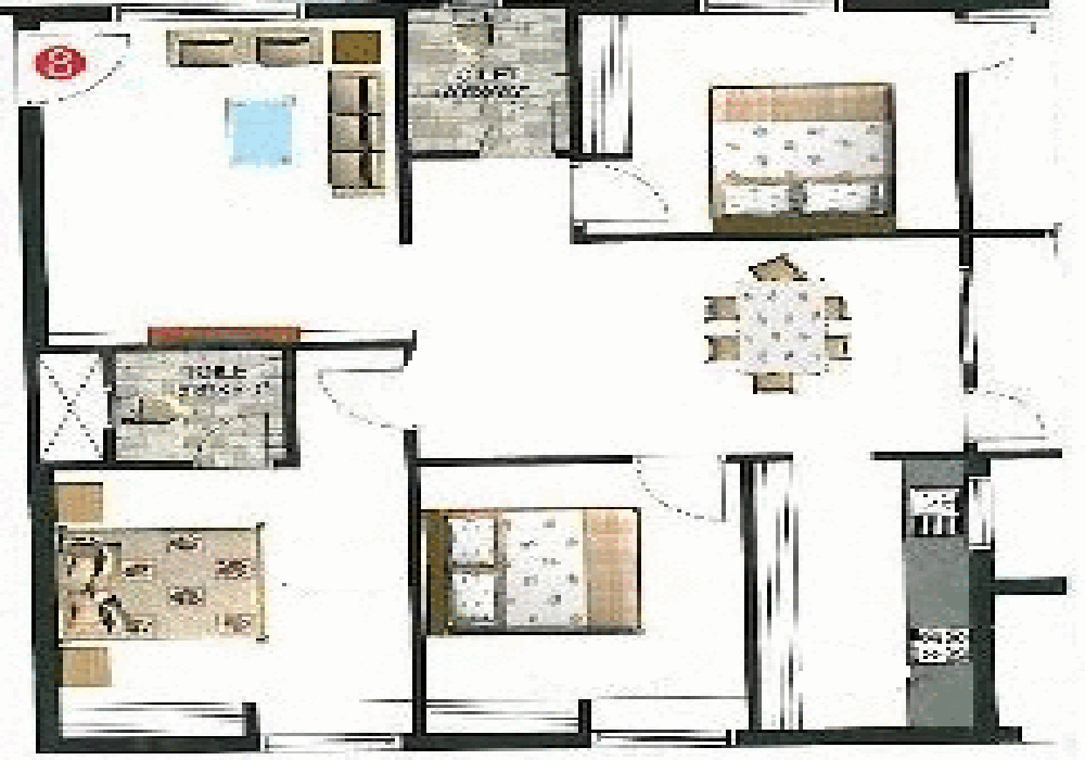 Priya Ranga Enclave (3BHK+3T (1,350 sq ft) 1350 sq ft)