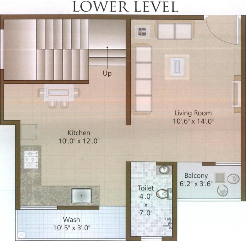 Param Greens (2BHK+3T (1,350 sq ft) 1350 sq ft)