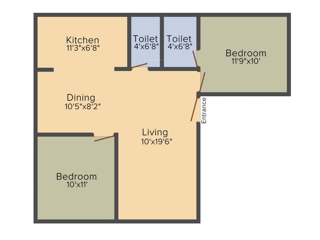 KRS Mahaganapathi (2BHK+2T (900 sq ft) 900 sq ft) KRS Mahaganapathi (2BHK+2T (900 sq ft) 900 sq ft)