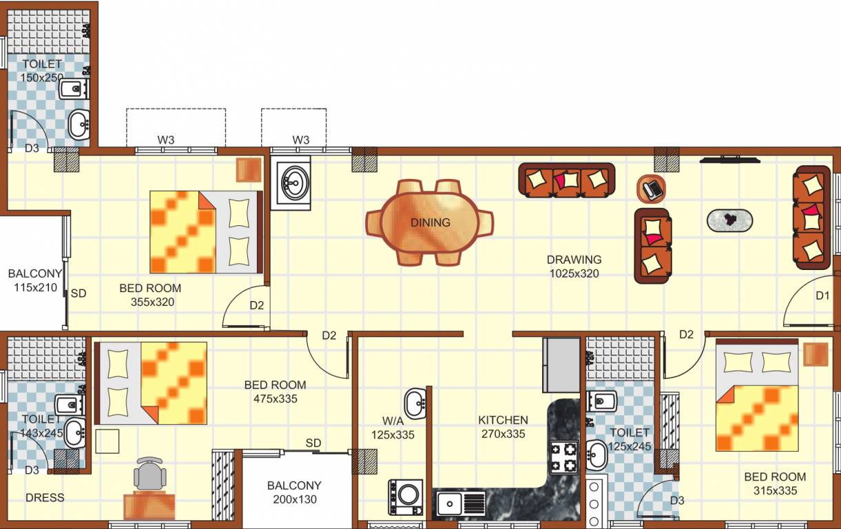 Verdant Woods (3BHK+3T (1,550 sq ft) 1550 sq ft) Verdant Woods (3BHK+3T (1,550 sq ft) 1550 sq ft)