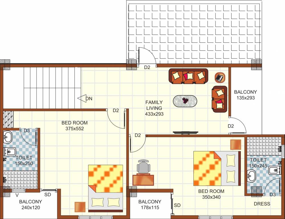 Verdant Woods (3BHK+3T (2,350 sq ft) 2350 sq ft) Verdant Woods (3BHK+3T (2,350 sq ft) 2350 sq ft)