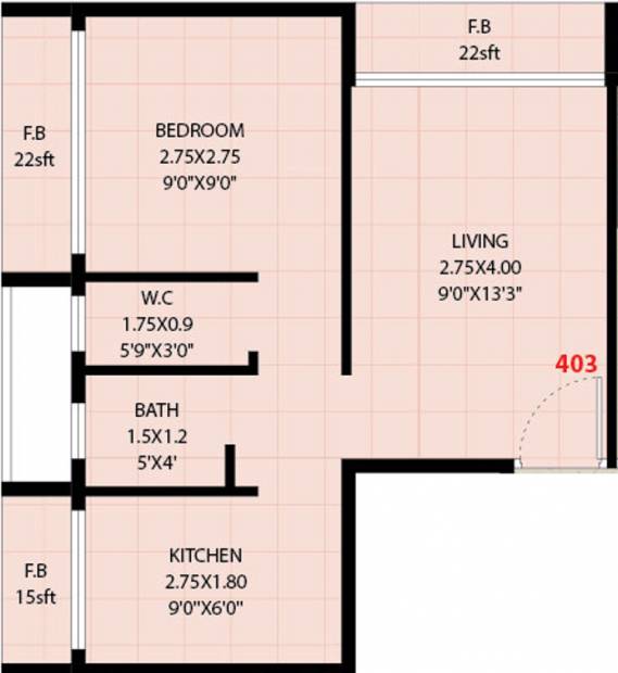 Innovative Park 1 (1BHK+1T (640 sq ft) 640 sq ft)