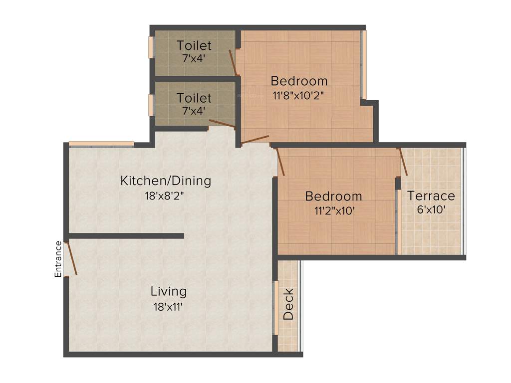 DA Borade and Sons Bhondve Orchid (2BHK+2T (961 sq ft) 961 sq ft)