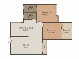 DA Borade and Sons Bhondve Orchid (2BHK+2T (961 sq ft) 961 sq ft) DA Borade and Sons Bhondve Orchid (2BHK+2T (961 sq ft) 961 sq ft)