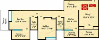 DA Borade and Sons Bhondve Orchid (2BHK+2T (1,005 sq ft) 1005 sq ft) DA Borade and Sons Bhondve Orchid (2BHK+2T (1,005 sq ft) 1005 sq ft)