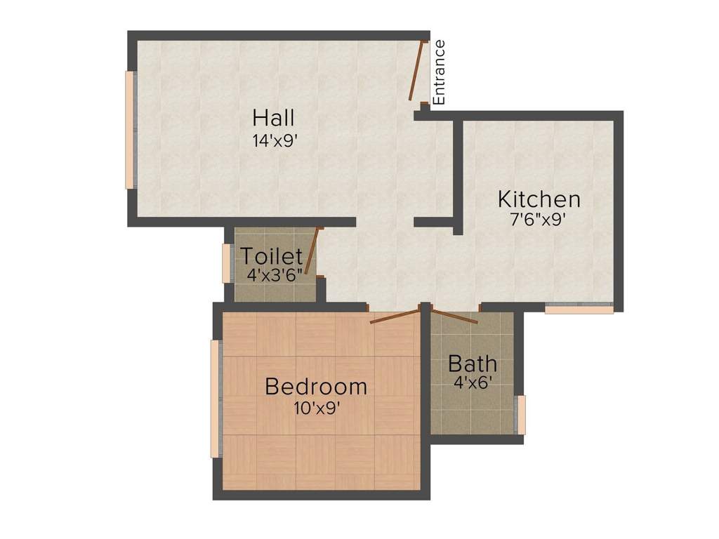 Jai Anandi Park (1BHK+1T (475 sq ft) 475 sq ft)