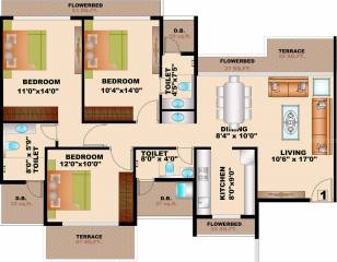  greens-1 Floor Plan Floor Plan