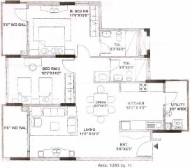Mantri Tranquil (2BHK+2T (1,285 sq ft) 1285 sq ft) Mantri Tranquil (2BHK+2T (1,285 sq ft) 1285 sq ft)
