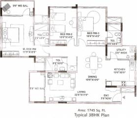 Mantri Tranquil (3BHK+3T (1,745 sq ft) 1745 sq ft) Mantri Tranquil (3BHK+3T (1,745 sq ft) 1745 sq ft)