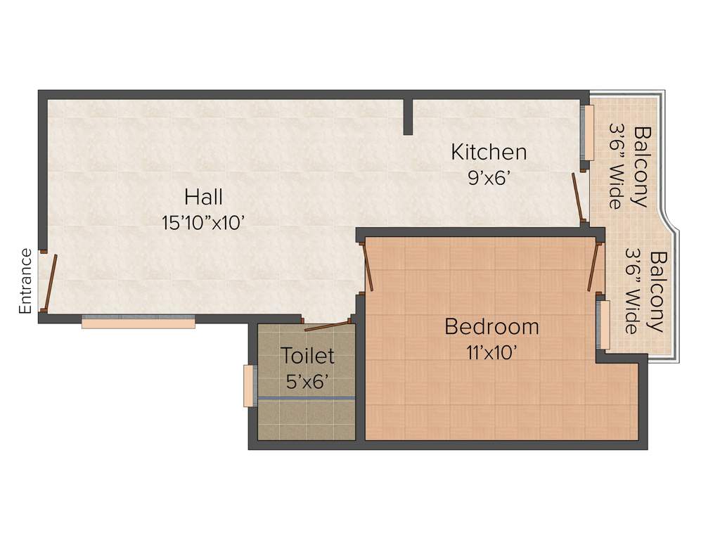 Sheetalnath Paradise (1BHK+1T (600 sq ft) 600 sq ft)