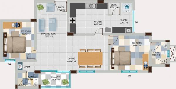 Legend Joswana (2BHK+2T (1,295 sq ft) 1295 sq ft) Legend Joswana (2BHK+2T (1,295 sq ft) 1295 sq ft)
