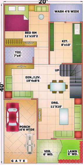 casa greens villas Floor Plan Ground Floor Plan