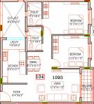 Hiren Archstone (2BHK+2T (1,093 sq ft) 1093 sq ft) Hiren Archstone (2BHK+2T (1,093 sq ft) 1093 sq ft)
