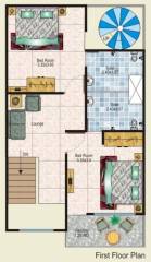  block-b-sarthak-galaxy Floor Plan Upper Level Duplex Plan