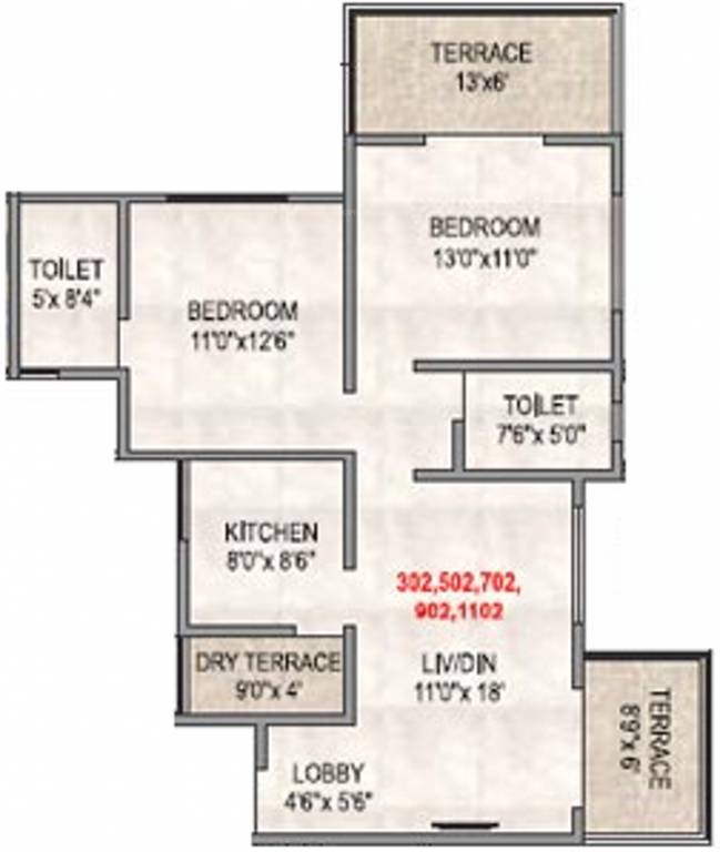 Vastu River Nest Phase 2 (2BHK+2T (1,077 sq ft) 1077 sq ft) Vastu River Nest Phase 2 (2BHK+2T (1,077 sq ft) 1077 sq ft)