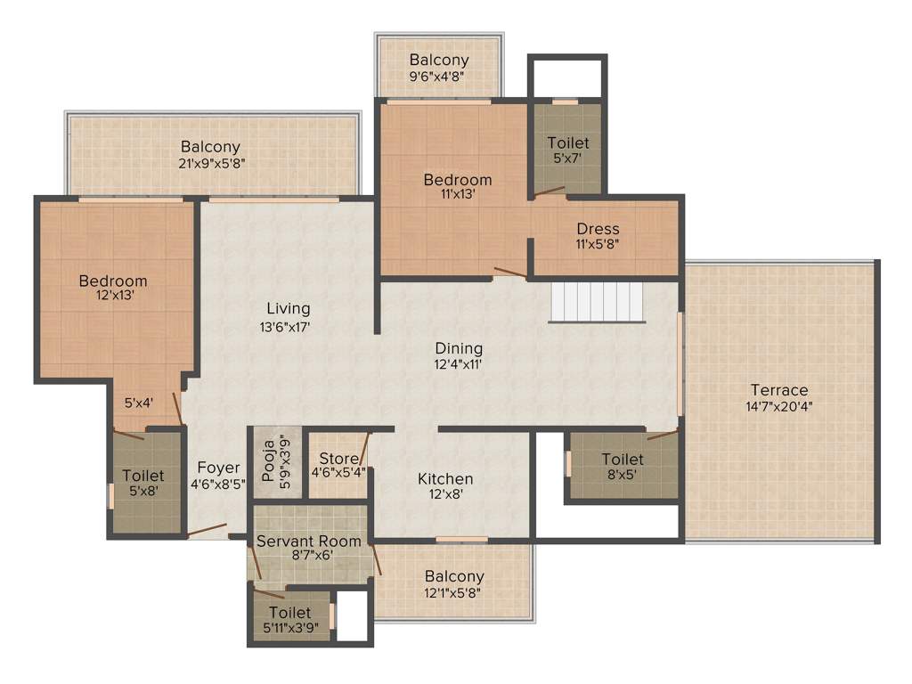 Homeland Heights (5BHK+5T (4,057 sq ft) 4057 sq ft)