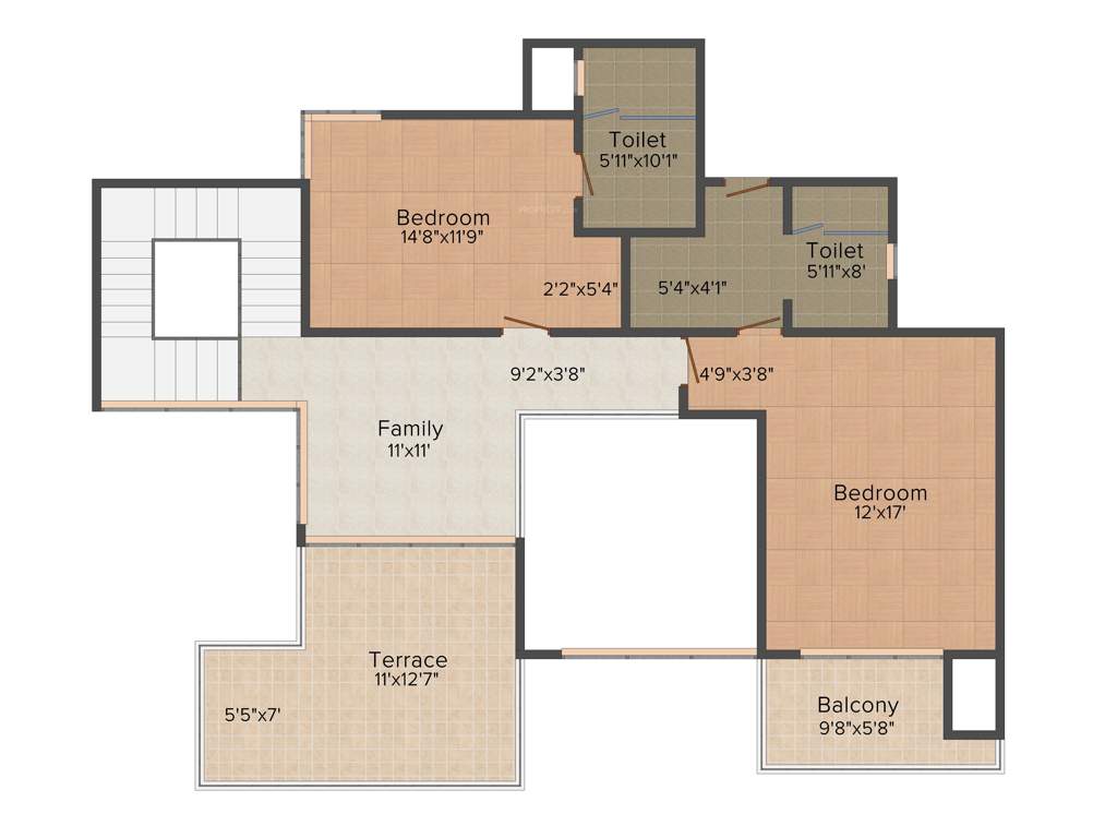 Homeland Heights (4BHK+4T (3,379 sq ft) 3379 sq ft)