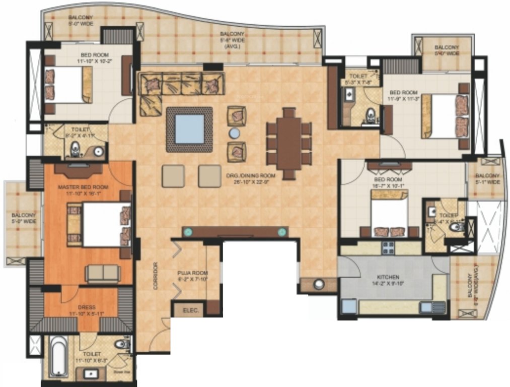 Swastik Paradise (4BHK+3T (3,146 sq ft) 3146 sq ft)