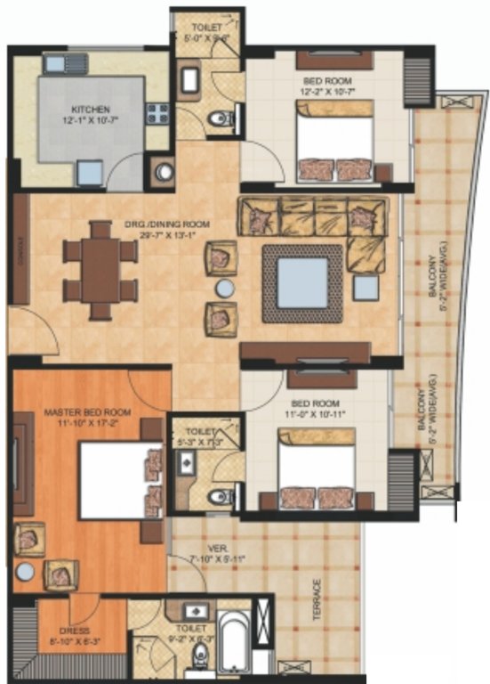 Swastik Paradise (3BHK+3T (2,077 sq ft) 2077 sq ft)