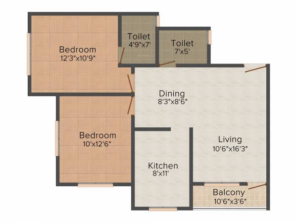 Land Elite (2BHK+2T (940 sq ft) 940 sq ft) Land Elite (2BHK+2T (940 sq ft) 940 sq ft)