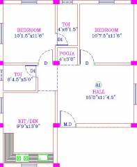 Vishaka Sai Sunder Flats (2BHK+2T (851 sq ft) + Pooja Room 851 sq ft)