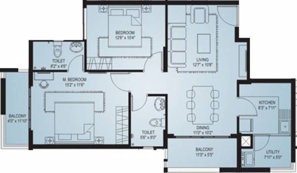 Land Links Varashree Residency (2BHK+2T (1,120 sq ft) 1120 sq ft)