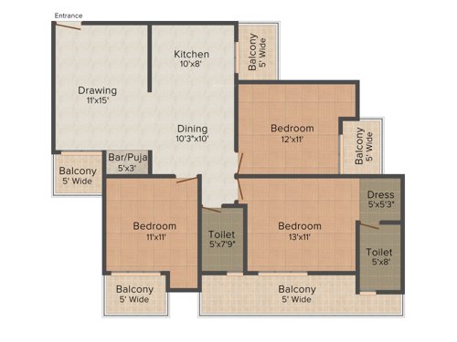 Saviour Myra (3BHK+2T (1,535 sq ft) Pooja Room 1535 sq ft) Saviour Myra (3BHK+2T (1,535 sq ft) Pooja Room 1535 sq ft)