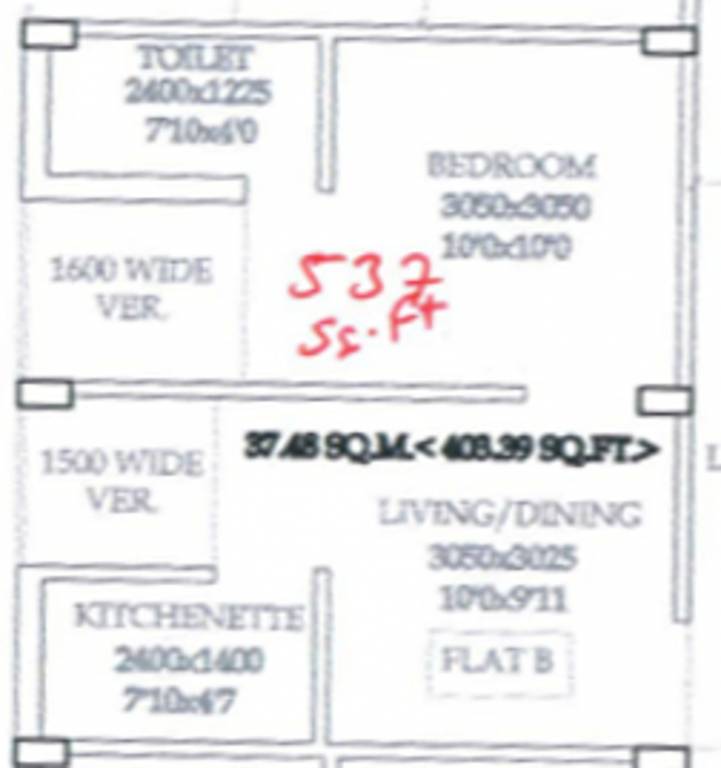 Starlite DNP Heights (1BHK+1T (537 sq ft) 537 sq ft) Starlite DNP Heights (1BHK+1T (537 sq ft) 537 sq ft)