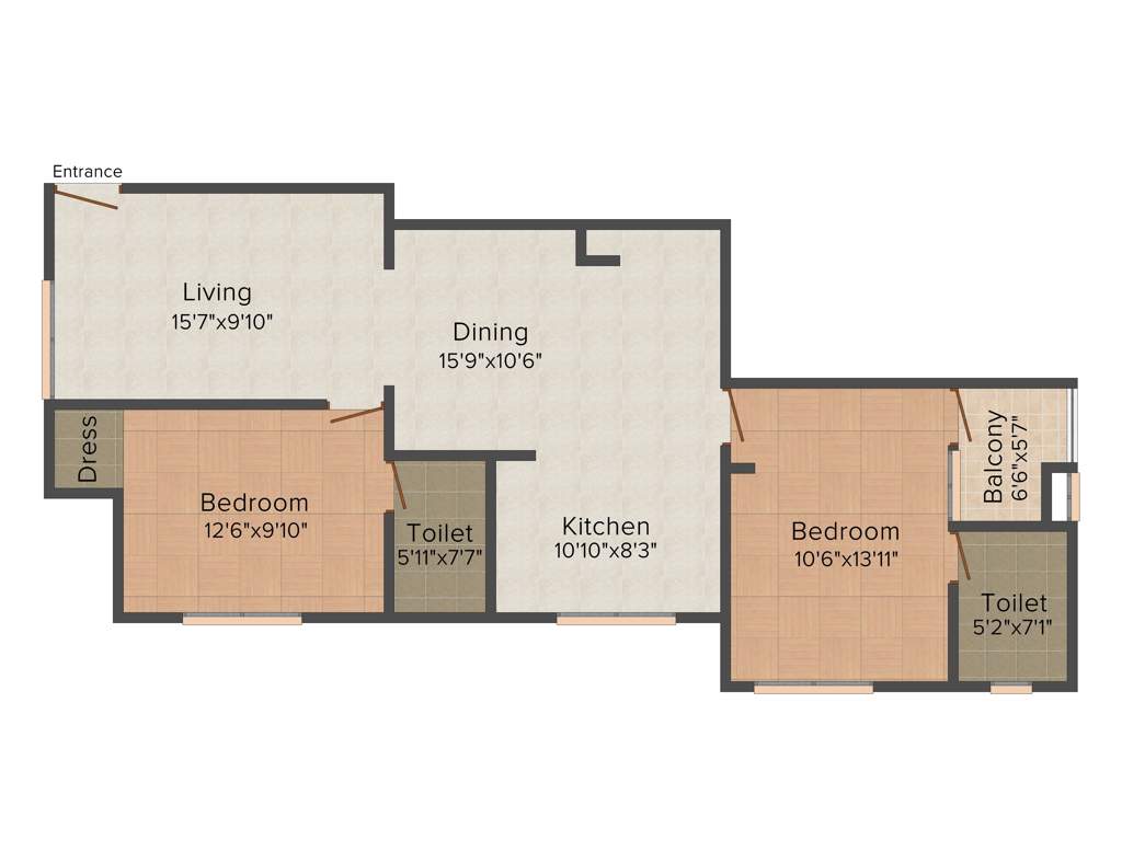 Siddhi Enclave (2BHK+2T (1,170 sq ft) 1170 sq ft)