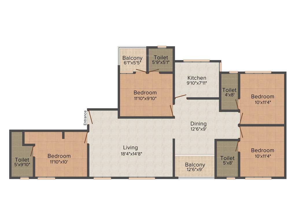 Siddhi Enclave (4BHK+4T (1,725 sq ft) 1725 sq ft)