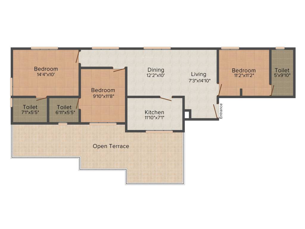 Siddhi Enclave (3BHK+3T (1,260 sq ft) 1260 sq ft) Siddhi Enclave (3BHK+3T (1,260 sq ft) 1260 sq ft)