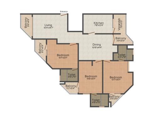 Si Rio Vista (3BHK+3T (1,747 sq ft) 1747 sq ft) Si Rio Vista (3BHK+3T (1,747 sq ft) 1747 sq ft)