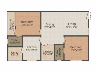 Siddhi Lakshmi Prabha (2BHK+2T (979 sq ft) 979 sq ft) Siddhi Lakshmi Prabha (2BHK+2T (979 sq ft) 979 sq ft)