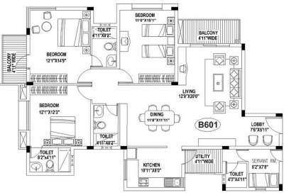 Skyline Constructions Blueberry Hills II (3BHK+3T (1,871 sq ft) 1871 sq ft)