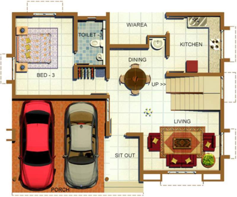 Si Hest Hill Village (3BHK+3T (2,045 sq ft) + Study Room 2045 sq ft)