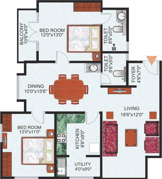 Kirthi Silvery Moon (2BHK+2T (1,230 sq ft) 1230 sq ft) Kirthi Silvery Moon (2BHK+2T (1,230 sq ft) 1230 sq ft)