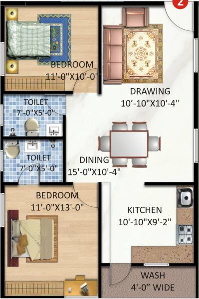 Pragati Plaza (2BHK+2T (988 sq ft) 988 sq ft) Pragati Plaza (2BHK+2T (988 sq ft) 988 sq ft)