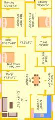 EXL Brindavan (3BHK+3T (1,505 sq ft) Pooja Room 1505 sq ft) EXL Brindavan (3BHK+3T (1,505 sq ft) Pooja Room 1505 sq ft)
