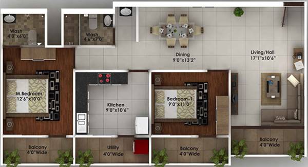 Hamco Builders And Developers Titania (2BHK+2T (1,175 sq ft) 1175 sq ft) Hamco Builders And Developers Titania (2BHK+2T (1,175 sq ft) 1175 sq ft)