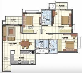Prestige Norwood at Sunrise Park (3BHK+3T (1,644 sq ft) 1644 sq ft)