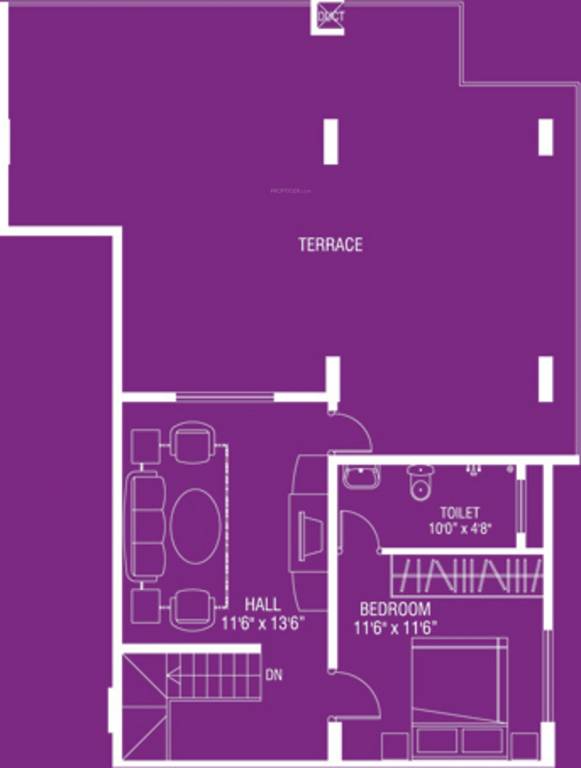 Premier Royale Upper Level Penthouse Plan (4BHK+5T (2,235 sq ft)   Servant Room 2235 sq ft)