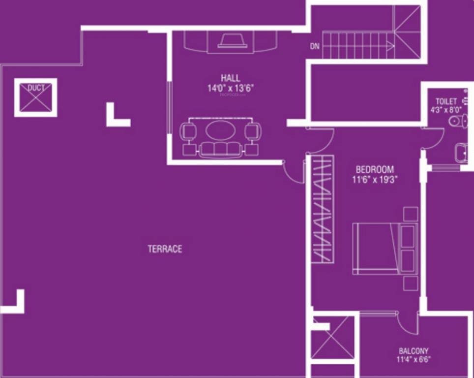 Upper Level Penthouse Plan (4BHK+5T (2,900 sq ft) Servant Room 2900 sq ft) Premier Royale Upper Level Penthouse Plan (4BHK+5T (2,900 sq ft) Servant Room 2900 sq ft)